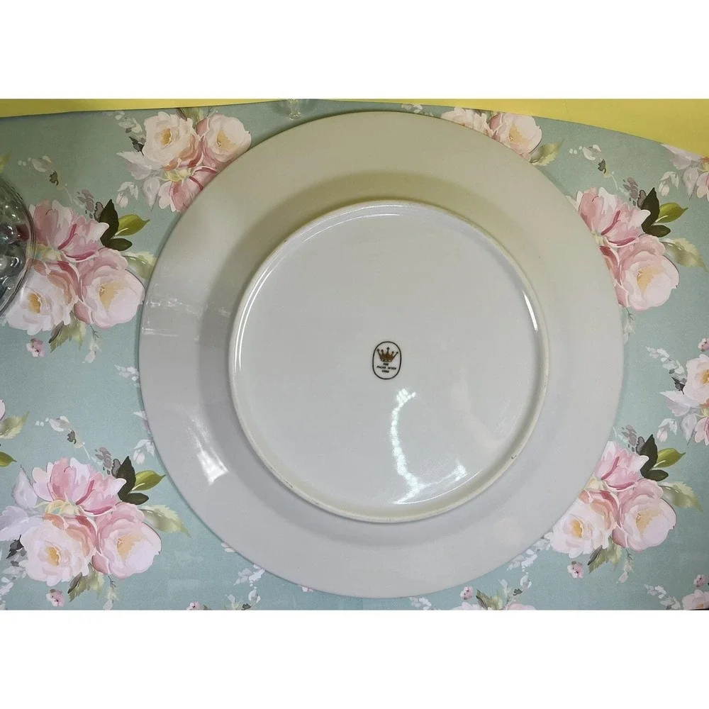 Fine Italian Design China plate, angels gold and blue design, so elegant plate! - Picture 5 of 13